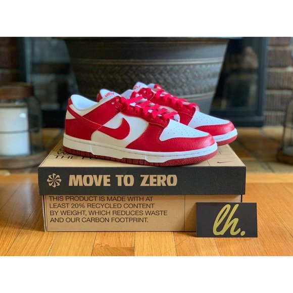 Size 6.5 W Nike Dunk Low Next Nature "Gym Red" DN1431-101 - Picture 5 of 6